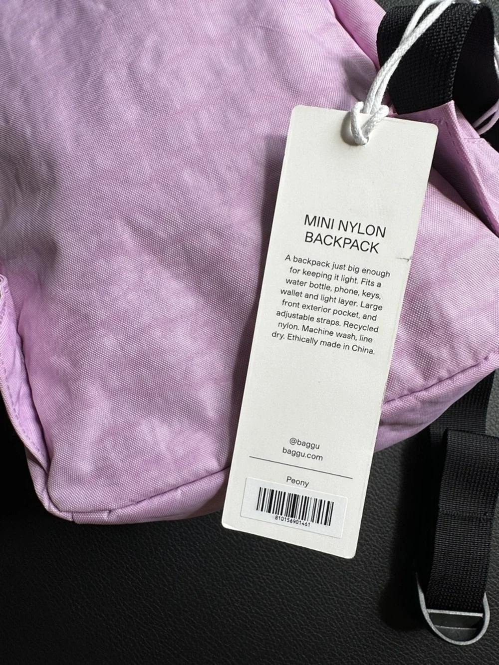NWT Mini Nylon Backpack Peony Colorway